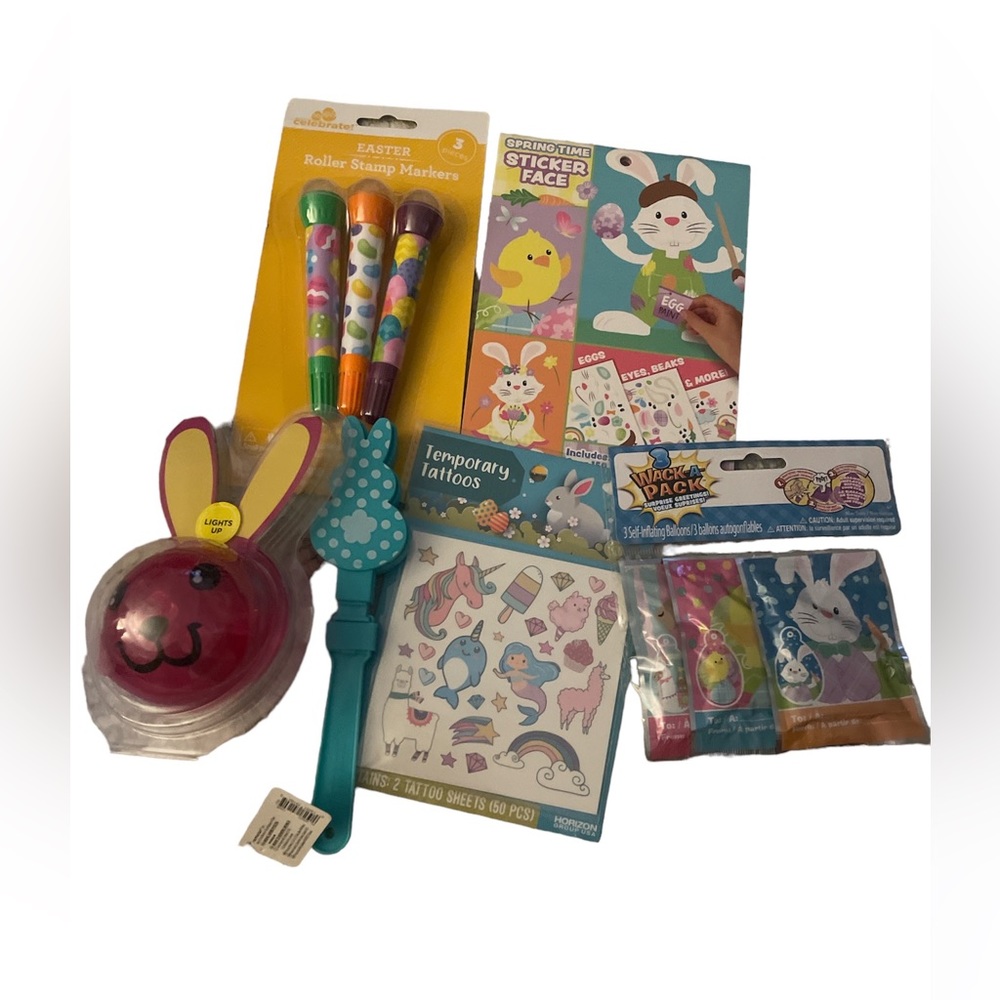 Custom Easter 6Pcs Bundle, Easter Basket Stuffers NWT